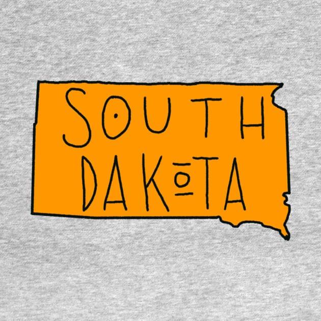 The State of South Dakota - Orange by loudestkitten